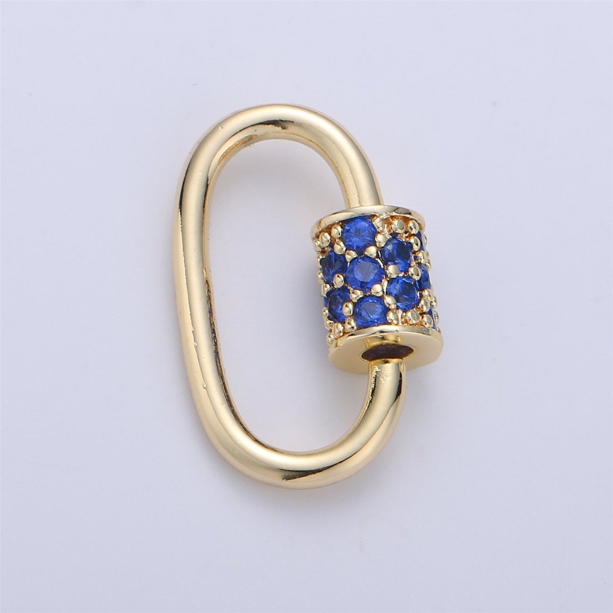 Screw Lock Oval #9 Black / Blue / Teal, K-151 - DLUXCA