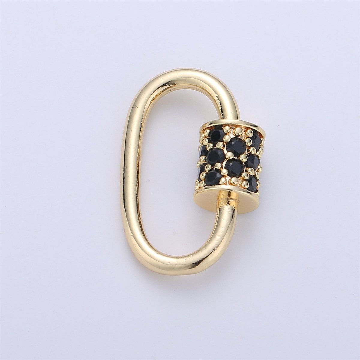 Screw Lock Oval #9 Black / Blue / Teal, K-151 - DLUXCA