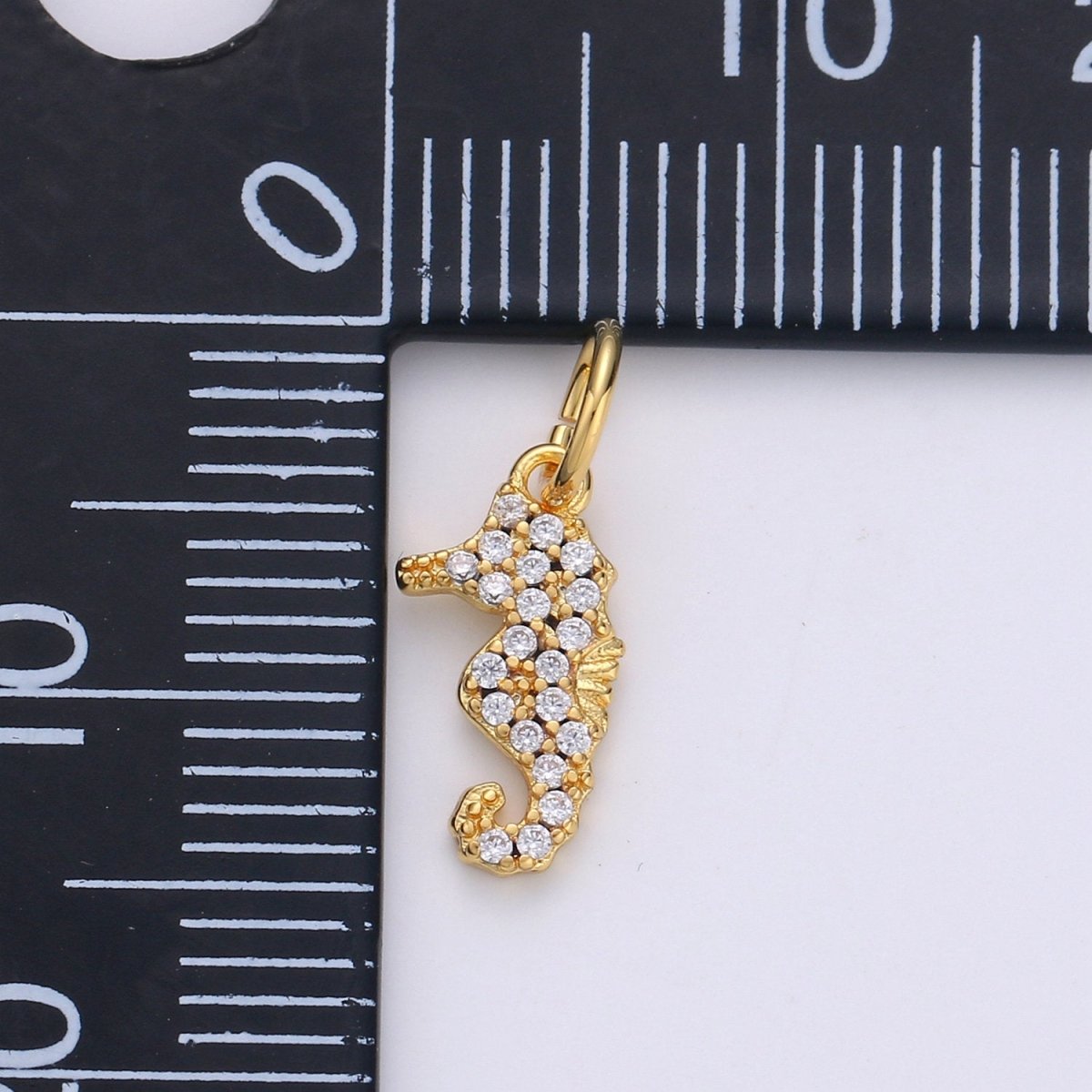 Seahorse 24K Gold Filled Tiny Charms, Gold Filled Seahorse Charm, Gold Seahorse, Silver Sea horse charm Under the sea Jewelry Inspired D-551 D-552 D-698 D-699 - DLUXCA