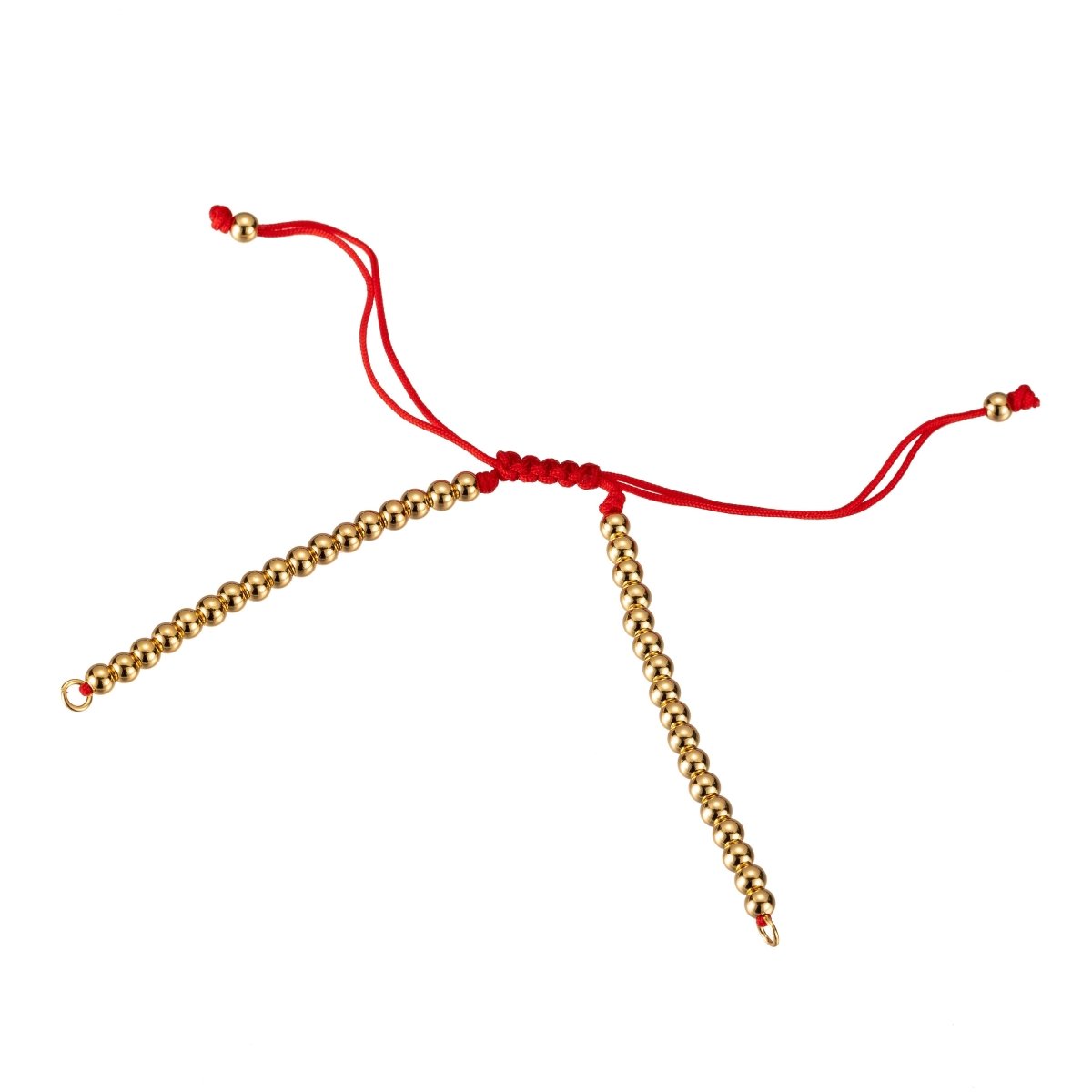 Semi Finished Adjustable Bracelet Cord Red String Bracelet fpr protection, faith, good luck, strength, and connection Jewelry Supply, K-513-K-516 - DLUXCA