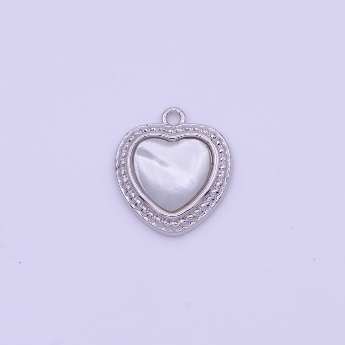 Shell Pearl Heart Love Braided Charm in Gold & Silver | D-290 D-333 - DLUXCA