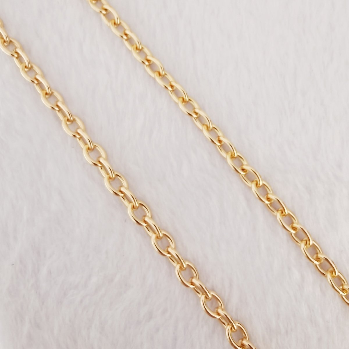 Silver, 18K Gold, 24K Gold Filled ROLO Chain Sold By Yard For Jewelry Making, Necklace Bracelet Anklet Component Supply | ROLL-473(XP-001), ROLL-476(XP-005), ROLL-477(XP-004) Clearance Pricing - DLUXCA
