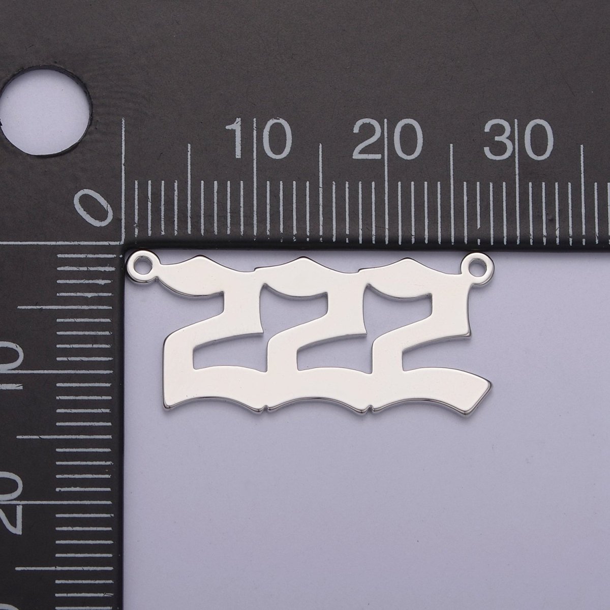 Silver Angel Number Charm Connector Lucky Number for Necklace Bracelet Component F-330 F-341 F-342 F-345 F-369 F-370 F373 F-401 F-411 - DLUXCA