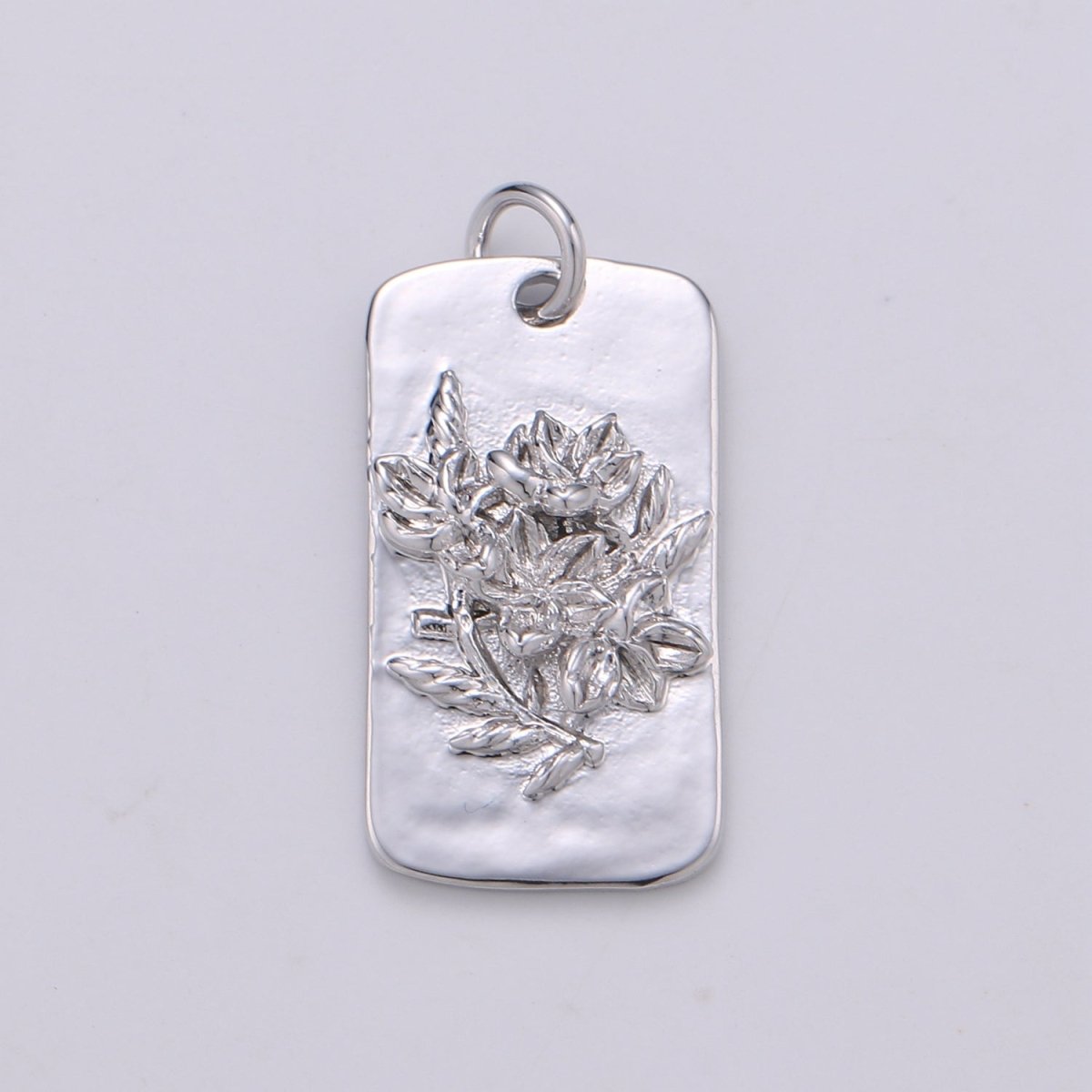 Silver Flower Charms, Wild Flower Pendant, Dainty Flower Charm, Small SunFlower Daisy, Hibiscus Charm for Necklace Floral Flower Jewelry D-844 TO D-852 - DLUXCA