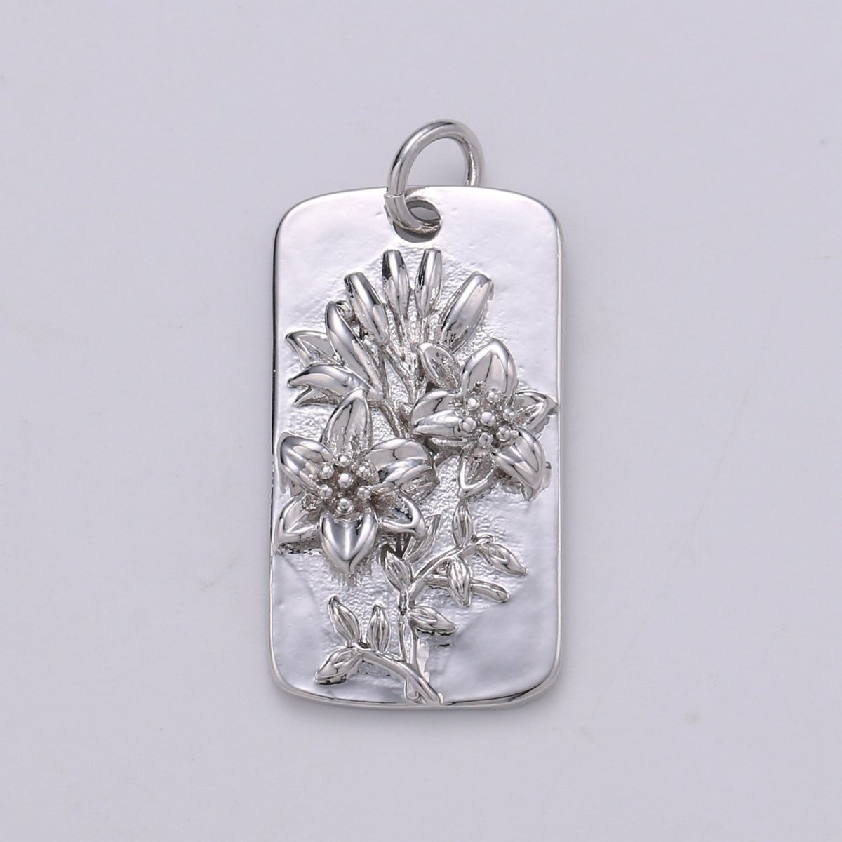 Silver Flower Charms, Wild Flower Pendant, Dainty Flower Charm, Small SunFlower Daisy, Hibiscus Charm for Necklace Floral Flower Jewelry D-844 TO D-852 - DLUXCA