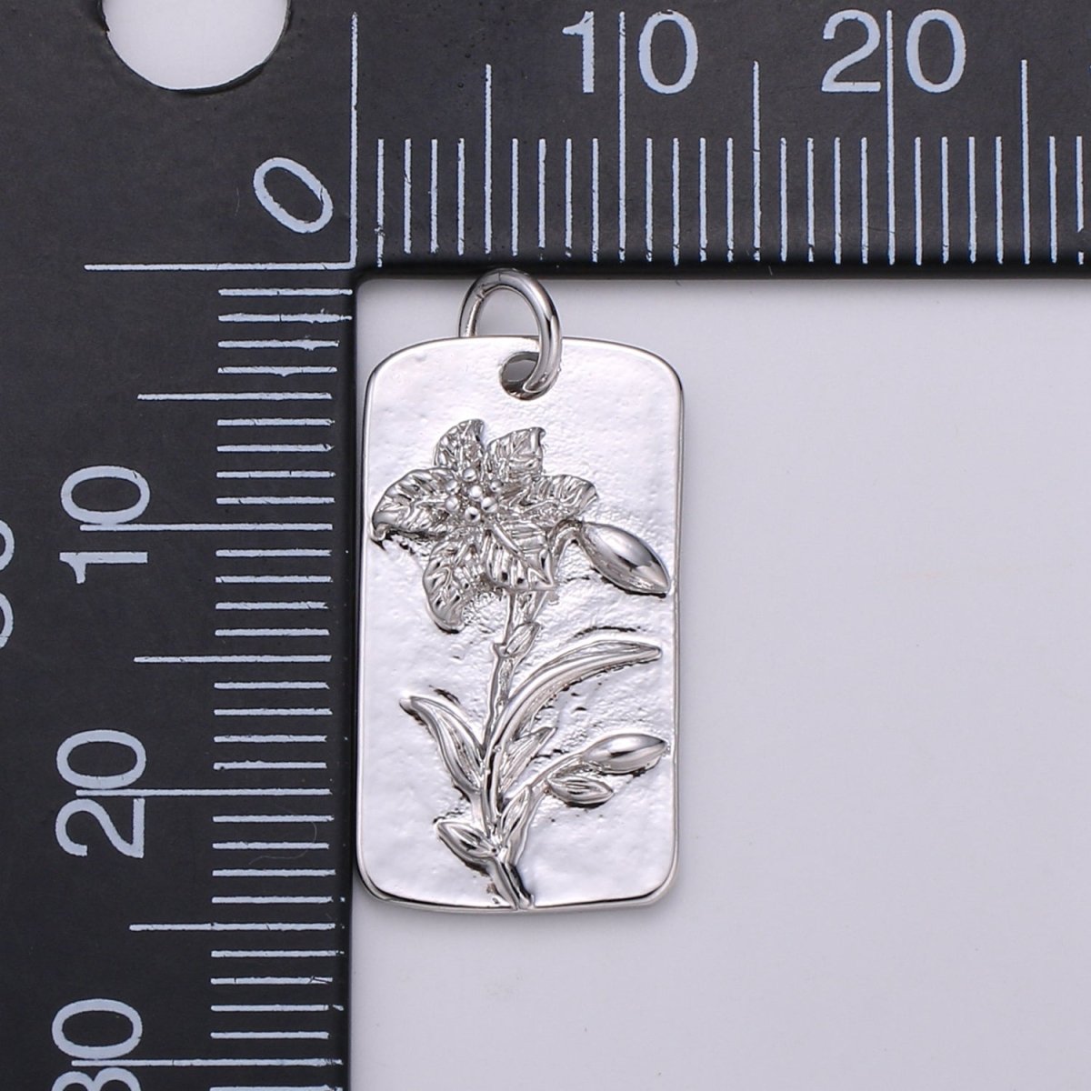 Silver Flower Charms, Wild Flower Pendant, Dainty Flower Charm, Small SunFlower Daisy, Hibiscus Charm for Necklace Floral Flower Jewelry D-844 TO D-852 - DLUXCA