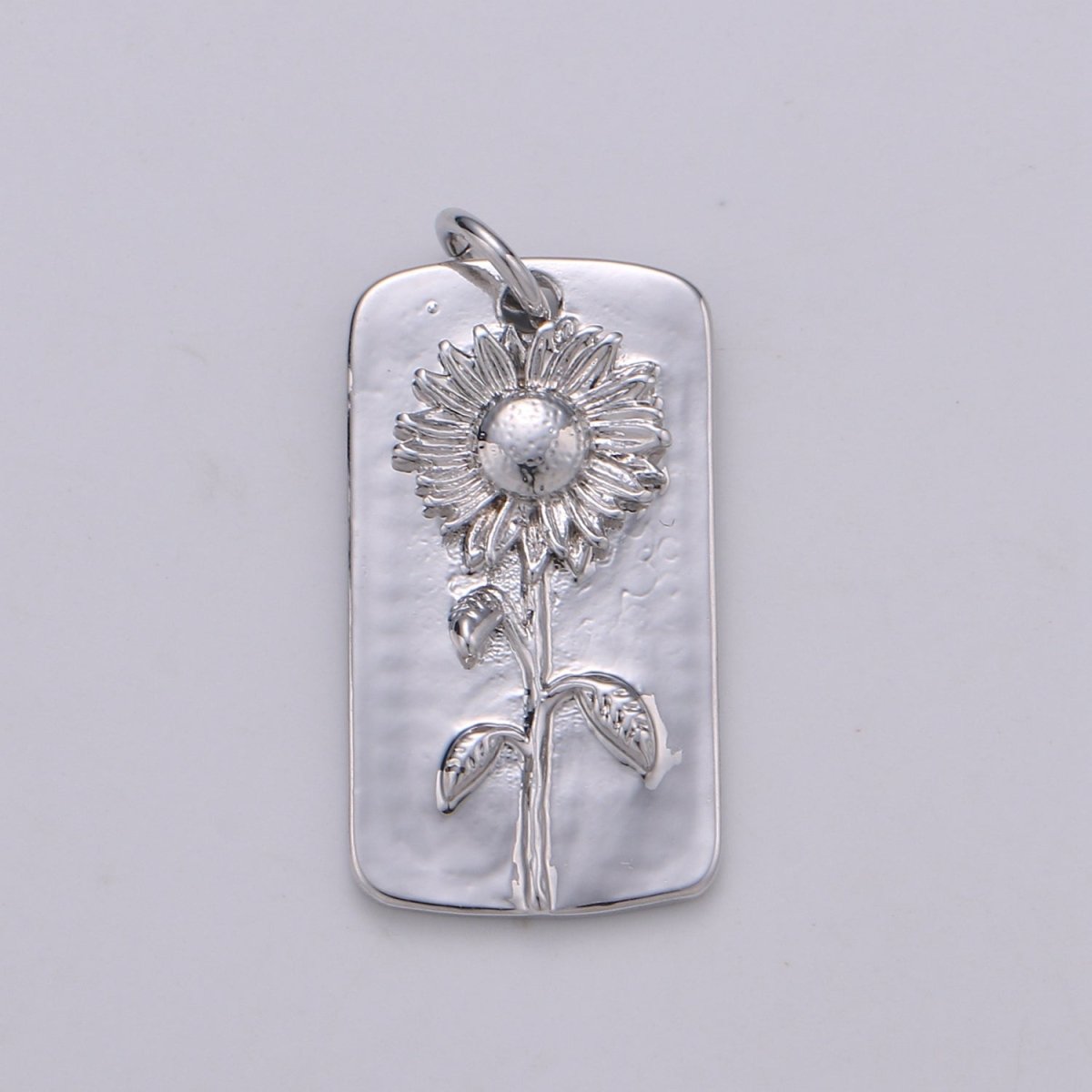 Silver Flower Charms, Wild Flower Pendant, Dainty Flower Charm, Small SunFlower Daisy, Hibiscus Charm for Necklace Floral Flower Jewelry D-844 TO D-852 - DLUXCA