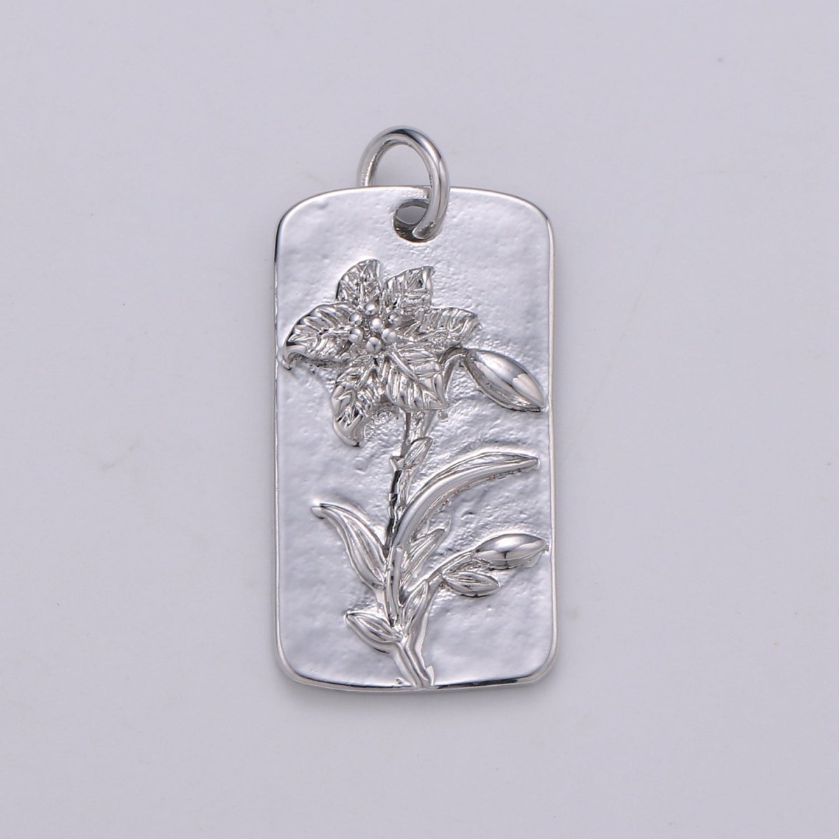 Silver Flower Charms, Wild Flower Pendant, Dainty Flower Charm, Small SunFlower Daisy, Hibiscus Charm for Necklace Floral Flower Jewelry D-844 TO D-852 - DLUXCA