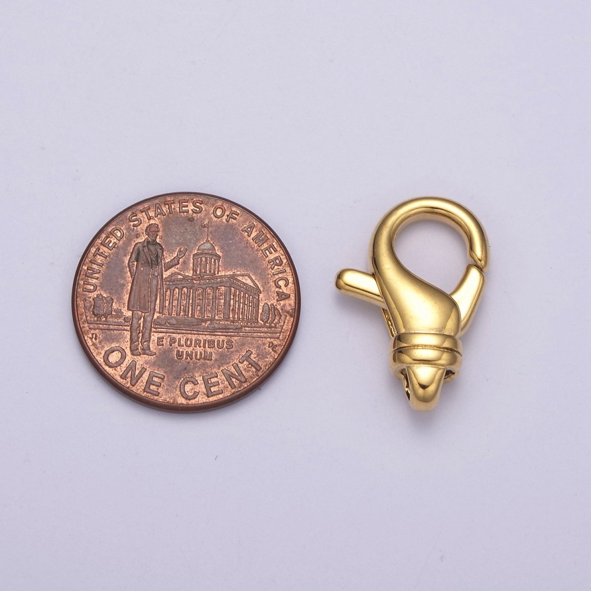 Silver / Gold Lobster Clasps - Teardrop 24K Gold Filled Clasp for Jewelry Making Findings L-588 L-589 - DLUXCA