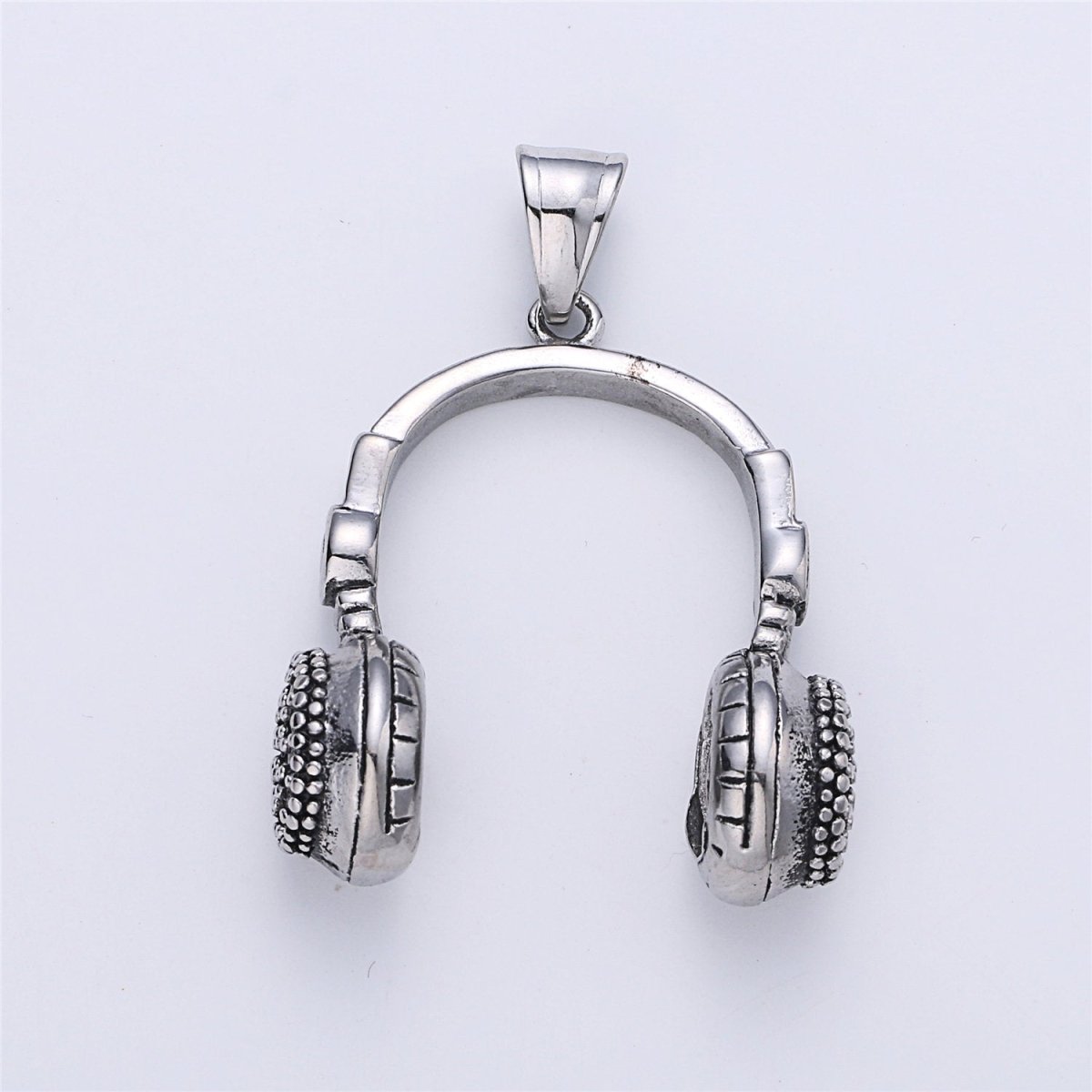 Silver Headphone Pendant, Black Headset Charm, Gold DJ Charm, Music Charms, Gold Beats Pendant Hip Hop Pendant Men Jewelry J-678~J-680 - DLUXCA