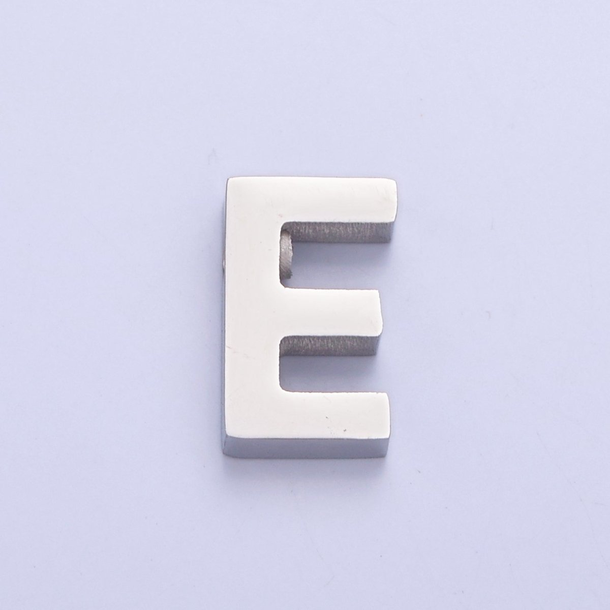 Silver Initial Alphabet Bead Charm For DIY Necklace Making, W-783~W-808 - DLUXCA