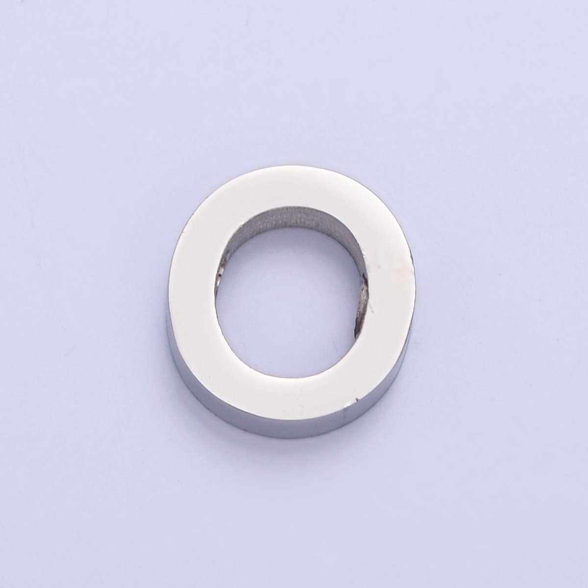 Silver Initial Alphabet Bead Charm For DIY Necklace Making, W-783~W-808 - DLUXCA