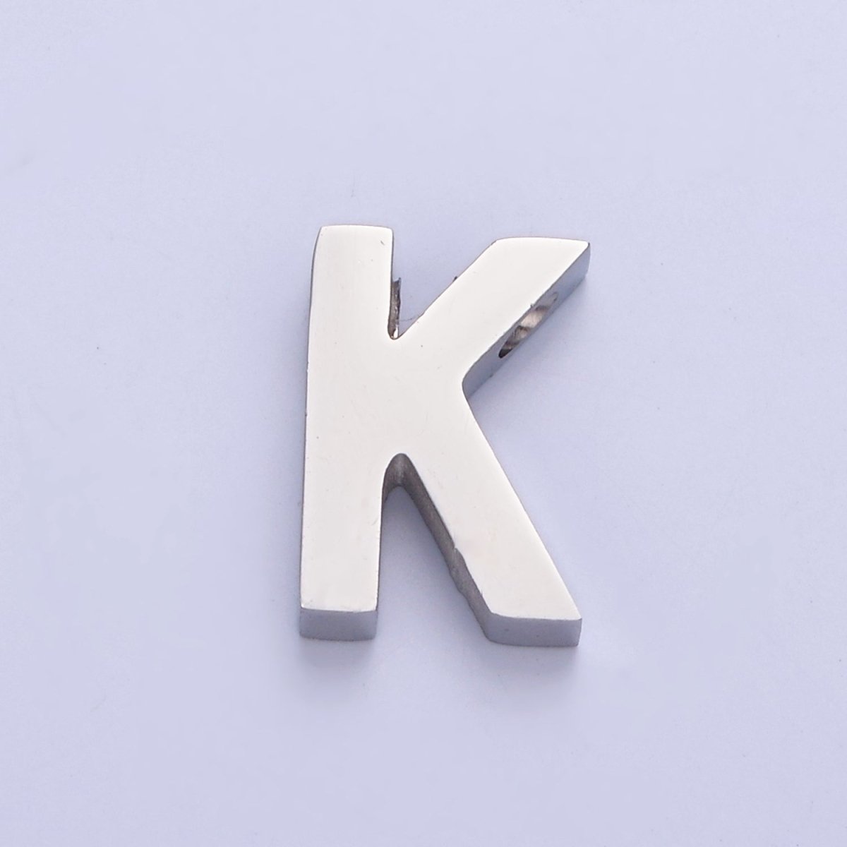 Silver Initial Alphabet Bead Charm For DIY Necklace Making, W-783~W-808 - DLUXCA