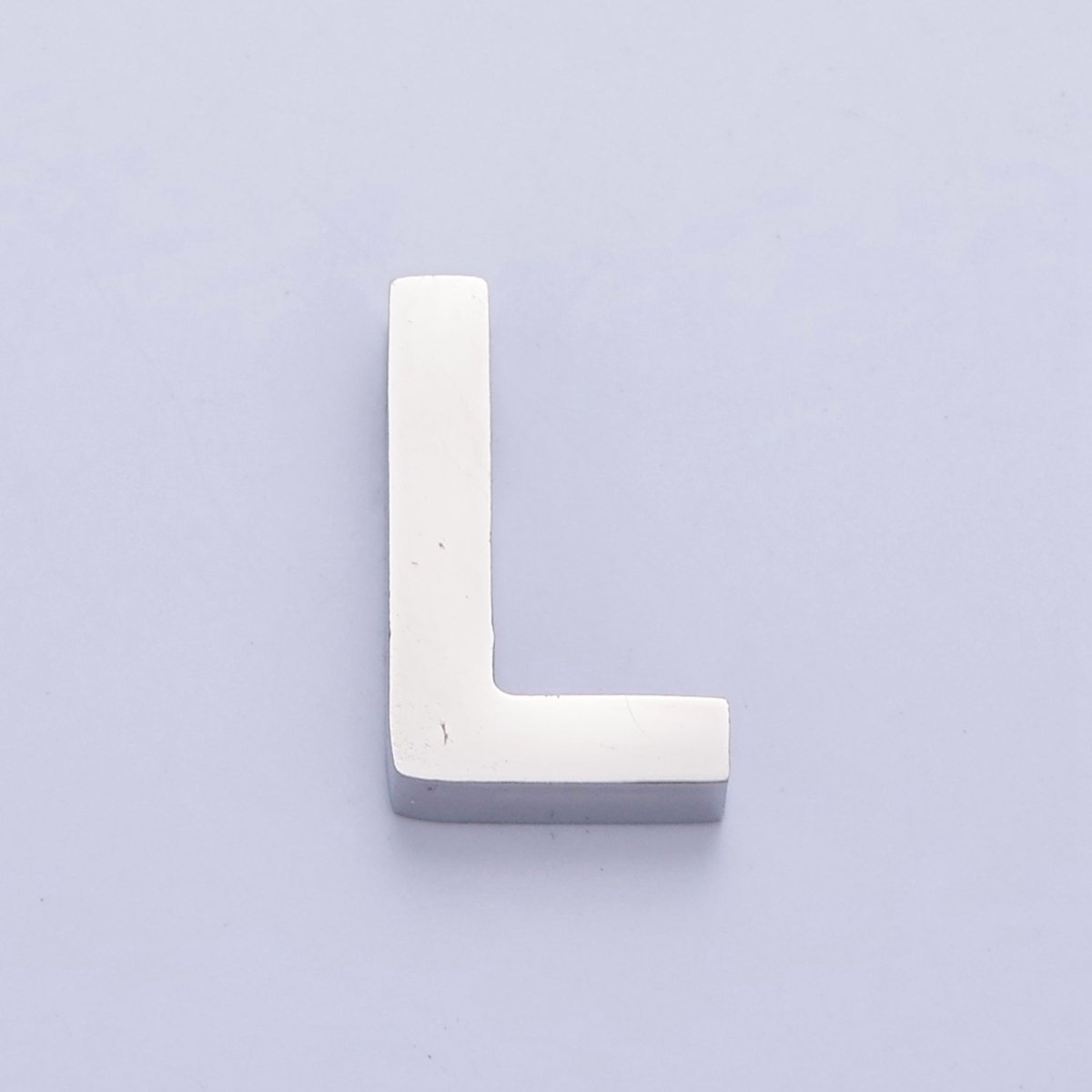 Silver Initial Alphabet Bead Charm For DIY Necklace Making, W-783~W-808 - DLUXCA