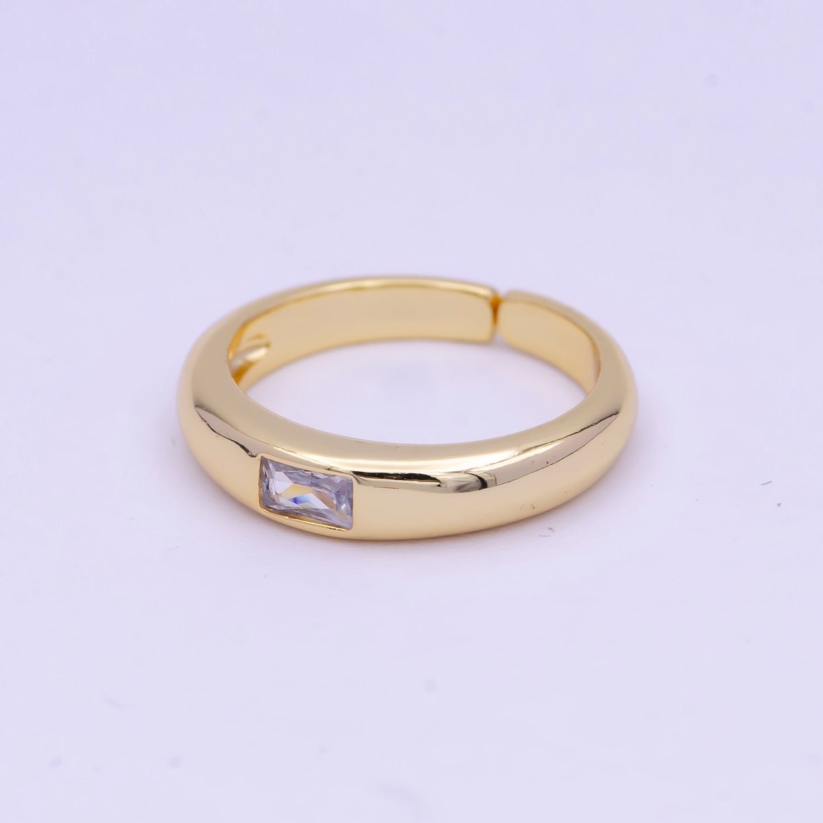 Simple Gold Filled Ring Minimalist Wedding Ring X-618 - DLUXCA