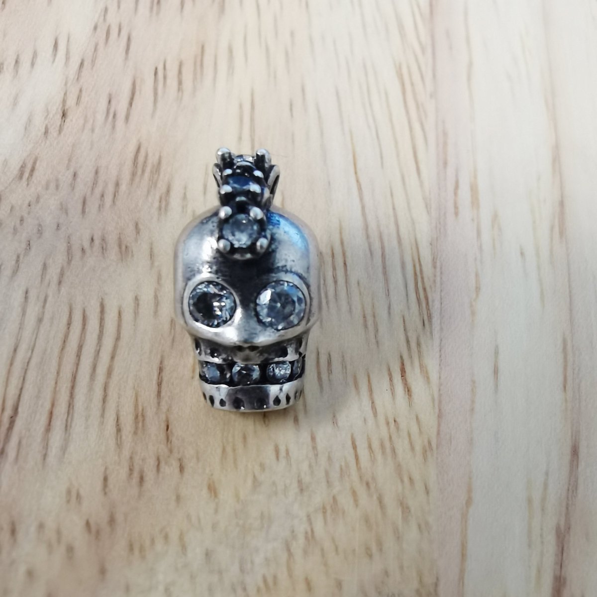 Skull Halloween Scary Head Ghost Soul Crystal DIY Craft Cubic Zirconia Bracelet Charm Bead Findings Connector for Jewelry Making B-251 - DLUXCA