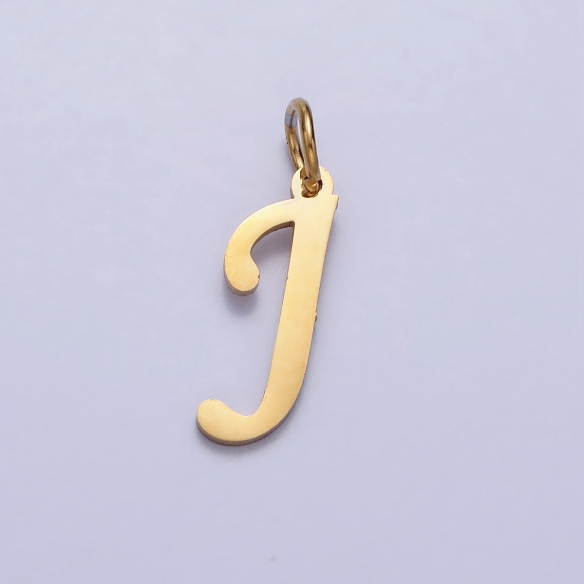 Small 24K Gold Plated Stainless Steel Letter Charms, initial alphabet pendant DIY jewelry letter charms for personalized jewelry making AD201 - AD226 - DLUXCA