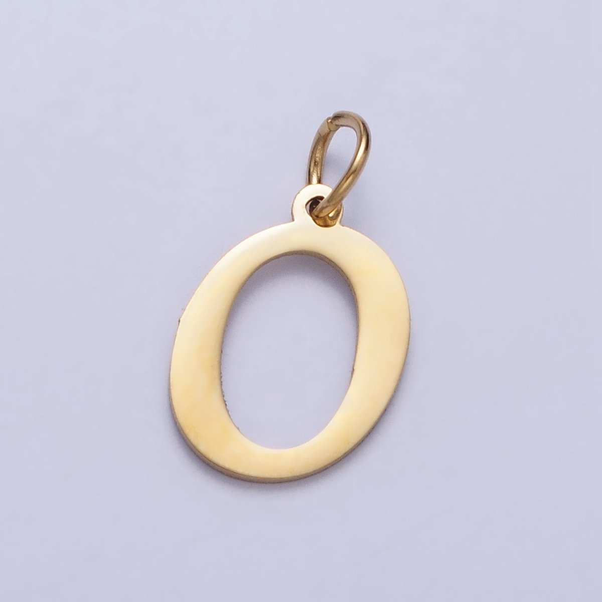 Small 24K Gold Plated Stainless Steel Letter Charms, initial alphabet pendant DIY jewelry letter charms for personalized jewelry making AD201 - AD226 - DLUXCA