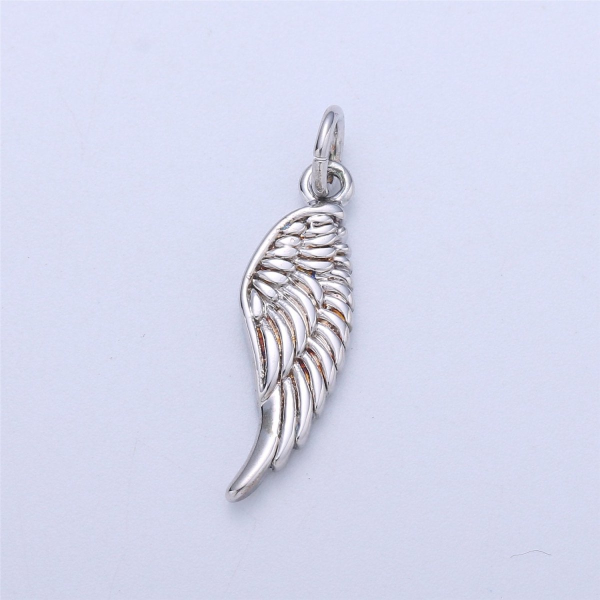 Small Angel Wing Charm, Gold Angel Wing Charm, Silver Wings, Black Guardian Angel Wing Charms, Angel Wing Jewelry, Dainty Charm Bracelet C-926 - DLUXCA