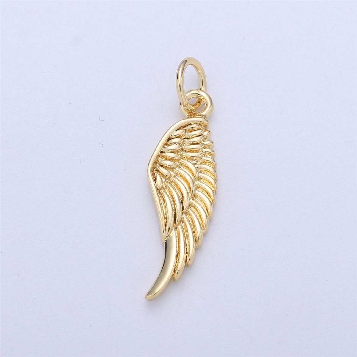 Small Angel Wing Charm, Gold Angel Wing Charm, Silver Wings, Black Guardian Angel Wing Charms, Angel Wing Jewelry, Dainty Charm Bracelet C-926 - DLUXCA