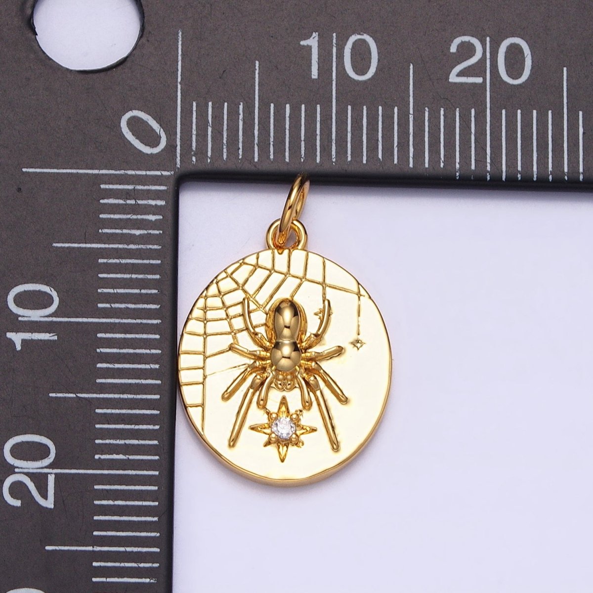 Small Spider Charm Insect Gold, Silver Halloween Gothic Charm AC-567 AC-568 - DLUXCA