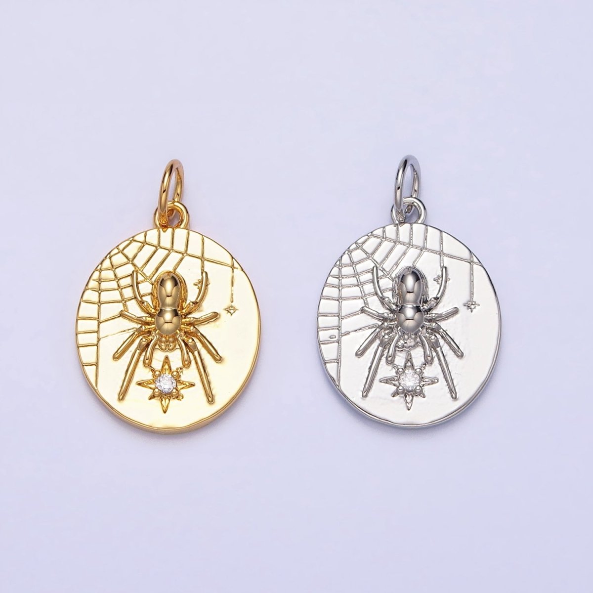 Small Spider Charm Insect Gold, Silver Halloween Gothic Charm AC-567 AC-568 - DLUXCA