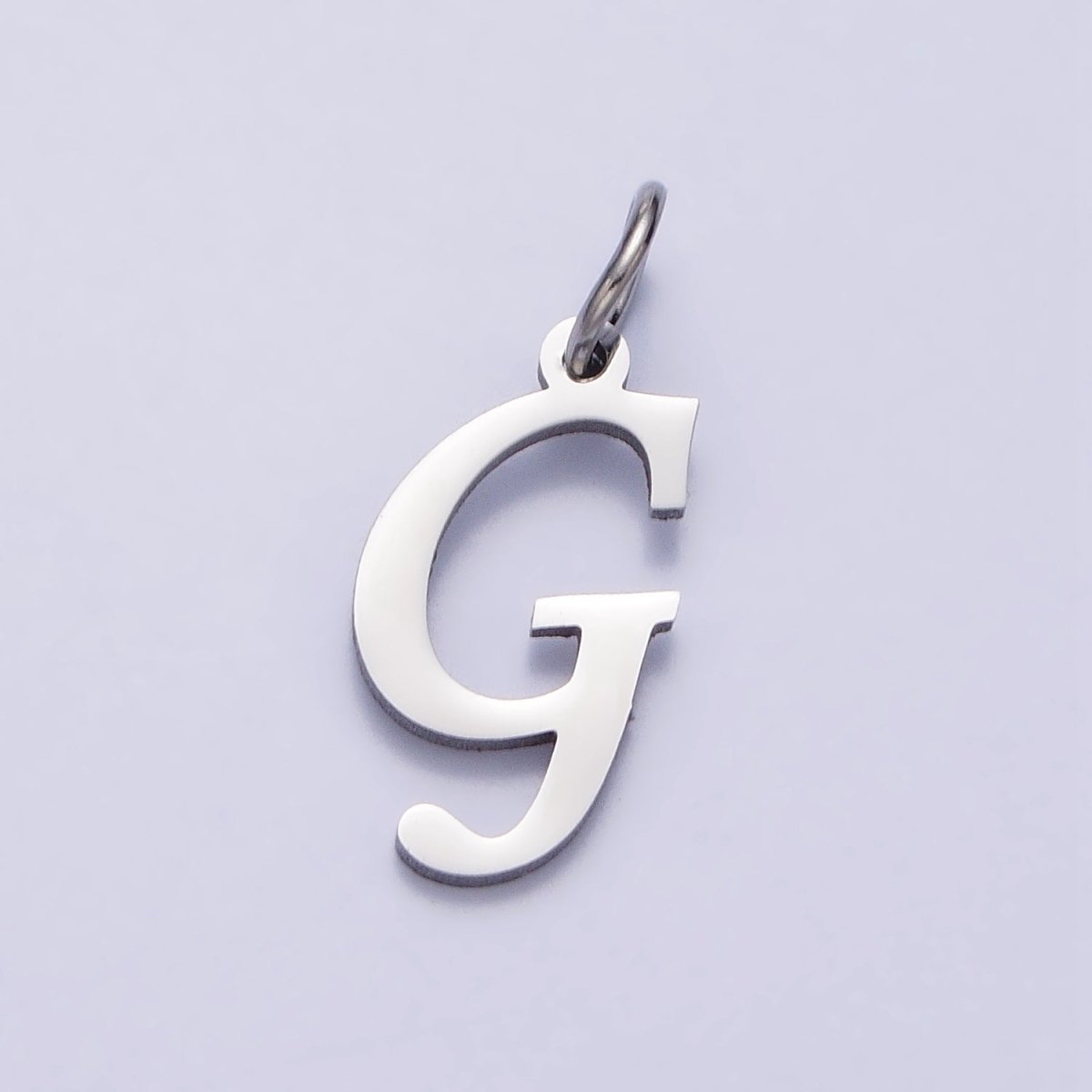 Small Stainless Steel Letter Charms, initial alphabet pendant DIY jewelry letter charms for personalized jewelry making AD227 - AD252 - DLUXCA