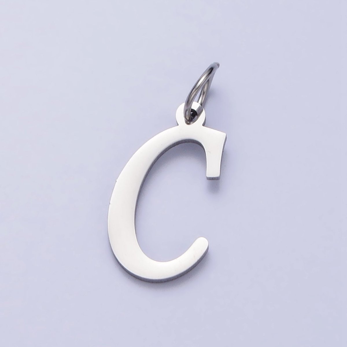 Small Stainless Steel Letter Charms, initial alphabet pendant DIY jewelry letter charms for personalized jewelry making AD227 - AD252 - DLUXCA