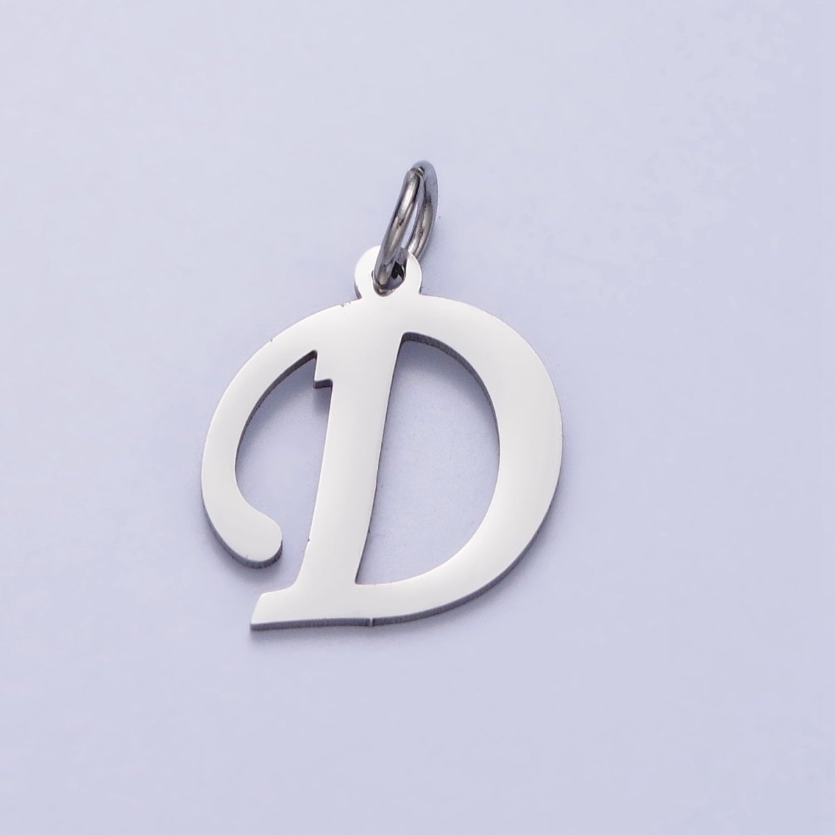 Small Stainless Steel Letter Charms, initial alphabet pendant DIY jewelry letter charms for personalized jewelry making AD227 - AD252 - DLUXCA