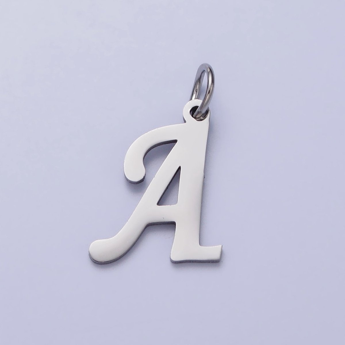 Small Stainless Steel Letter Charms, initial alphabet pendant DIY jewelry letter charms for personalized jewelry making AD227 - AD252 - DLUXCA