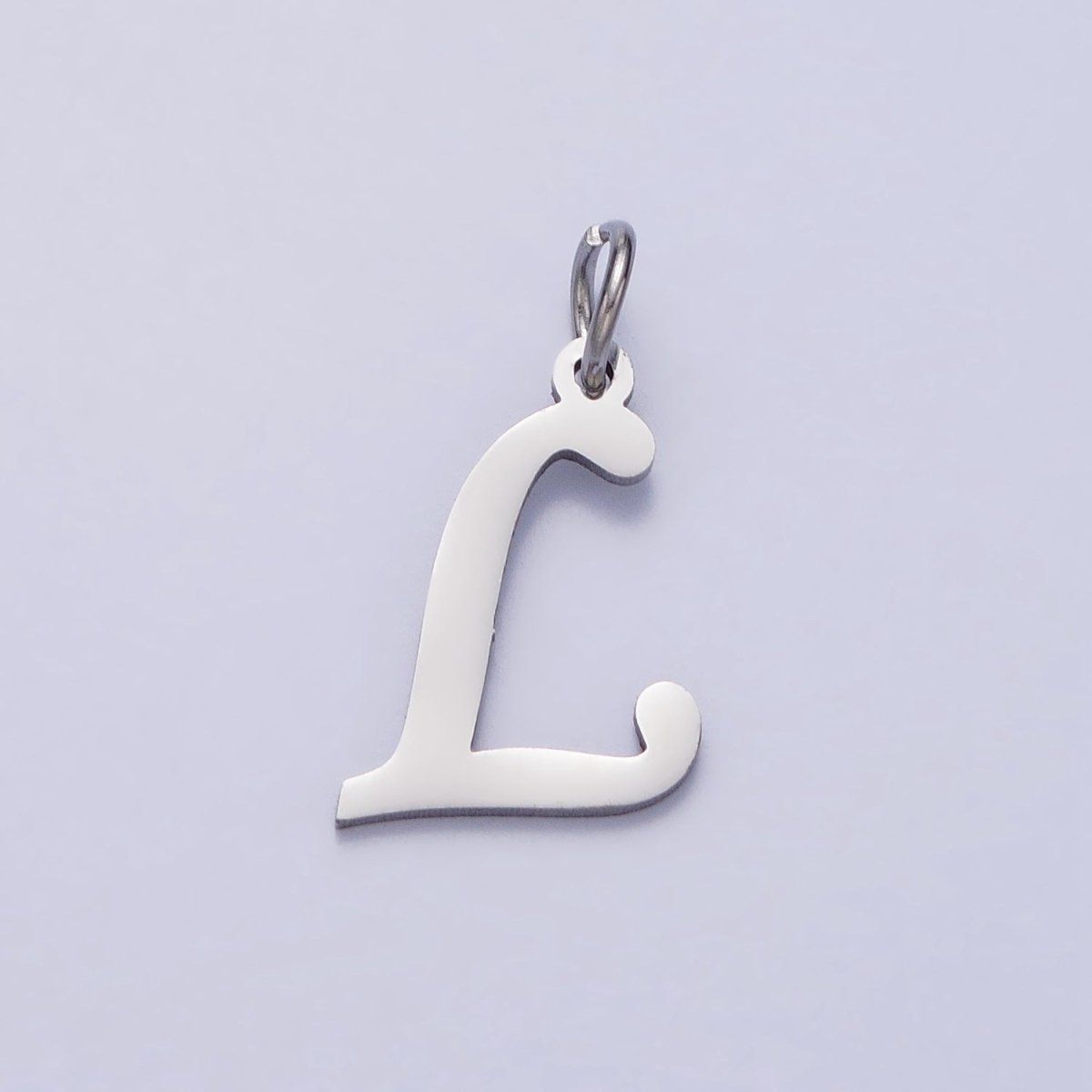 Small Stainless Steel Letter Charms, initial alphabet pendant DIY jewelry letter charms for personalized jewelry making AD227 - AD252 - DLUXCA