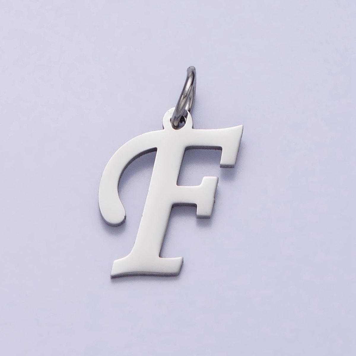 Small Stainless Steel Letter Charms, initial alphabet pendant DIY jewelry letter charms for personalized jewelry making AD227 - AD252 - DLUXCA