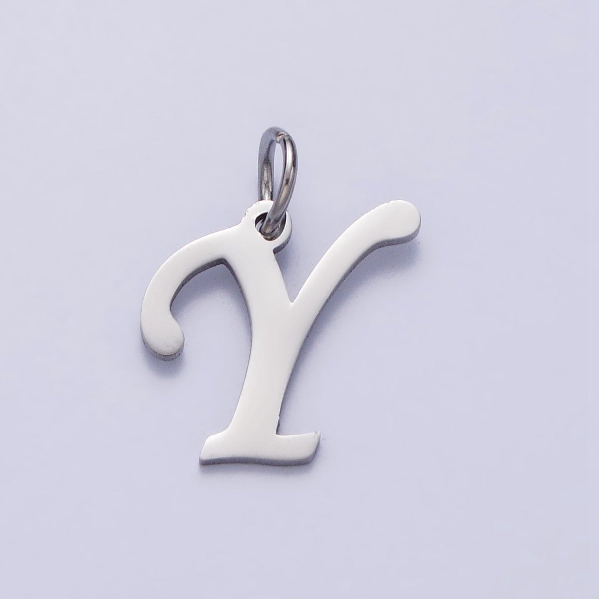 Small Stainless Steel Letter Charms, initial alphabet pendant DIY jewelry letter charms for personalized jewelry making AD227 - AD252 - DLUXCA