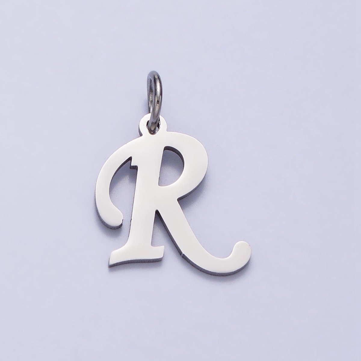 Small Stainless Steel Letter Charms, initial alphabet pendant DIY jewelry letter charms for personalized jewelry making AD227 - AD252 - DLUXCA
