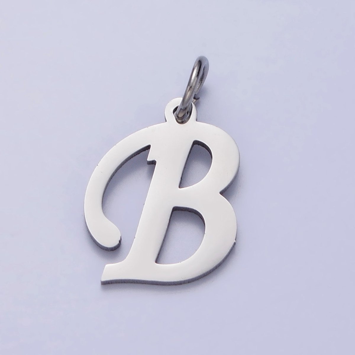 Small Stainless Steel Letter Charms, initial alphabet pendant DIY jewelry letter charms for personalized jewelry making AD227 - AD252 - DLUXCA