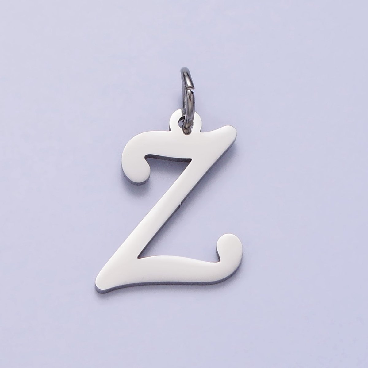 Small Stainless Steel Letter Charms, initial alphabet pendant DIY jewelry letter charms for personalized jewelry making AD227 - AD252 - DLUXCA