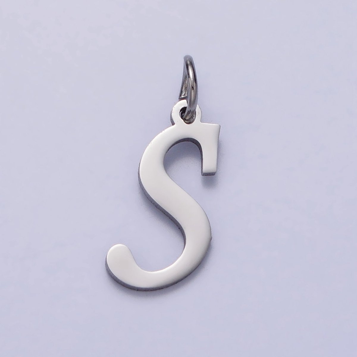 Small Stainless Steel Letter Charms, initial alphabet pendant DIY jewelry letter charms for personalized jewelry making AD227 - AD252 - DLUXCA