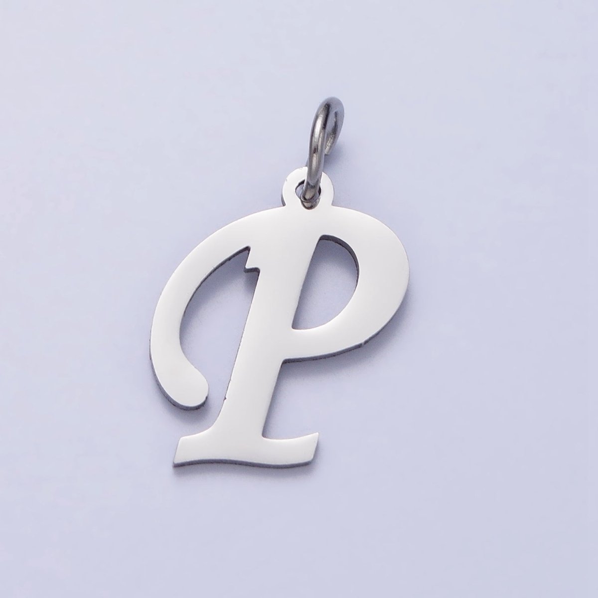 Small Stainless Steel Letter Charms, initial alphabet pendant DIY jewelry letter charms for personalized jewelry making AD227 - AD252 - DLUXCA