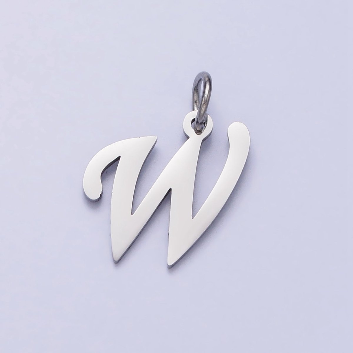 Small Stainless Steel Letter Charms, initial alphabet pendant DIY jewelry letter charms for personalized jewelry making AD227 - AD252 - DLUXCA