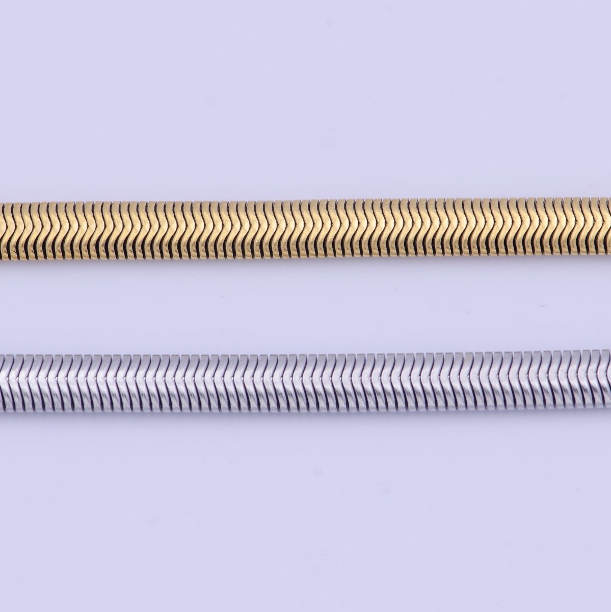 Snake Chain Necklace 16 18 20 Inch + 2.5" extender Length in 24k Gold Filled Chain | WA-1134 to WA-1139 Clearance Pricing - DLUXCA