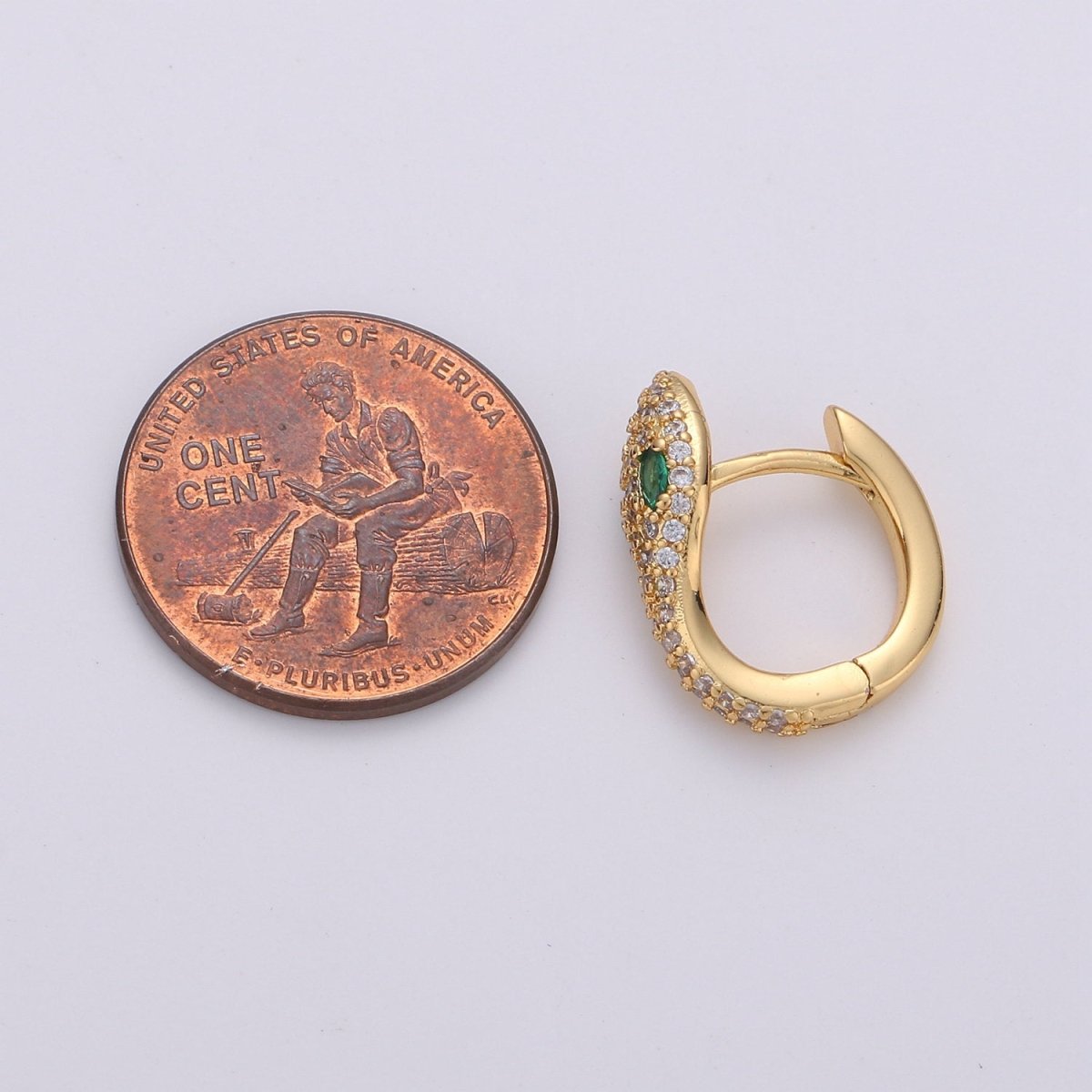 Snake earrings, snake Hugging earrings, dainty earring, gold snake earrings, delicate Hoop, gold earrings, trendy earrings, minimal earrings K-495 - DLUXCA