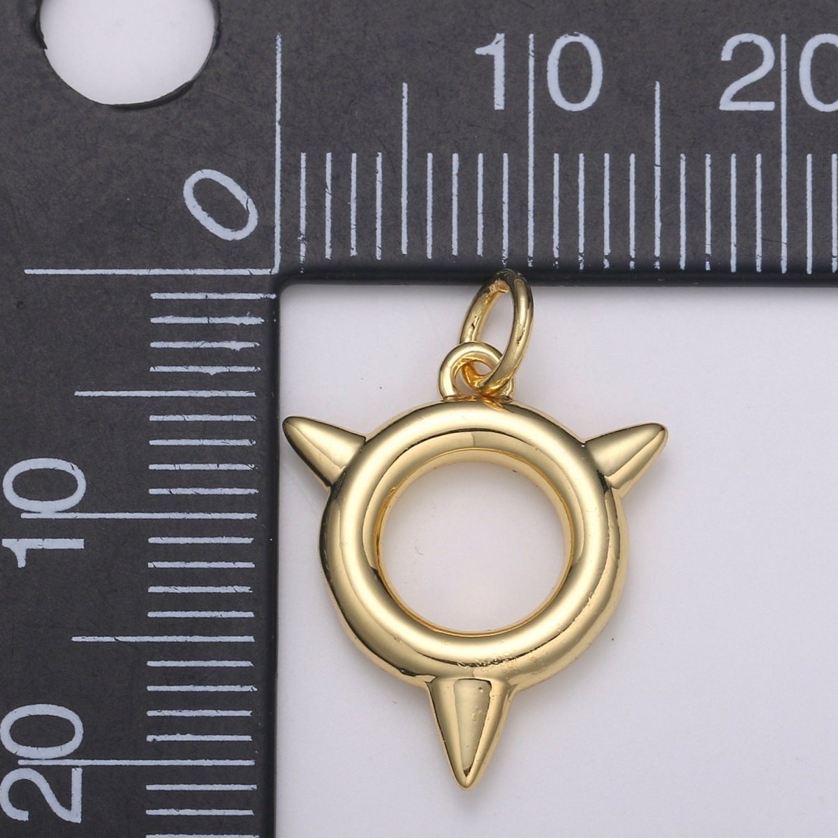 Spike Charm, 24K Bouy Pendant 23X7mm Mobility Jewelry Outdoor Activity Inspired, Metro Style Design E-191 - DLUXCA