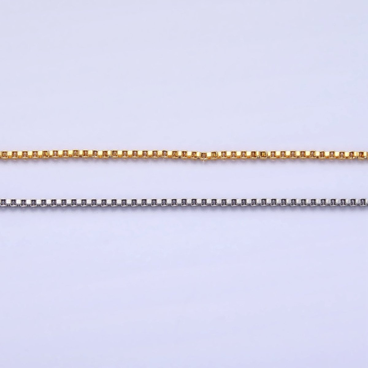 Stainless Steel 1.2mm Dainty 18 Inch Layering Chain Necklace in Gold & Silver | WA-1698 WA-1699 Clearance Pricing - DLUXCA