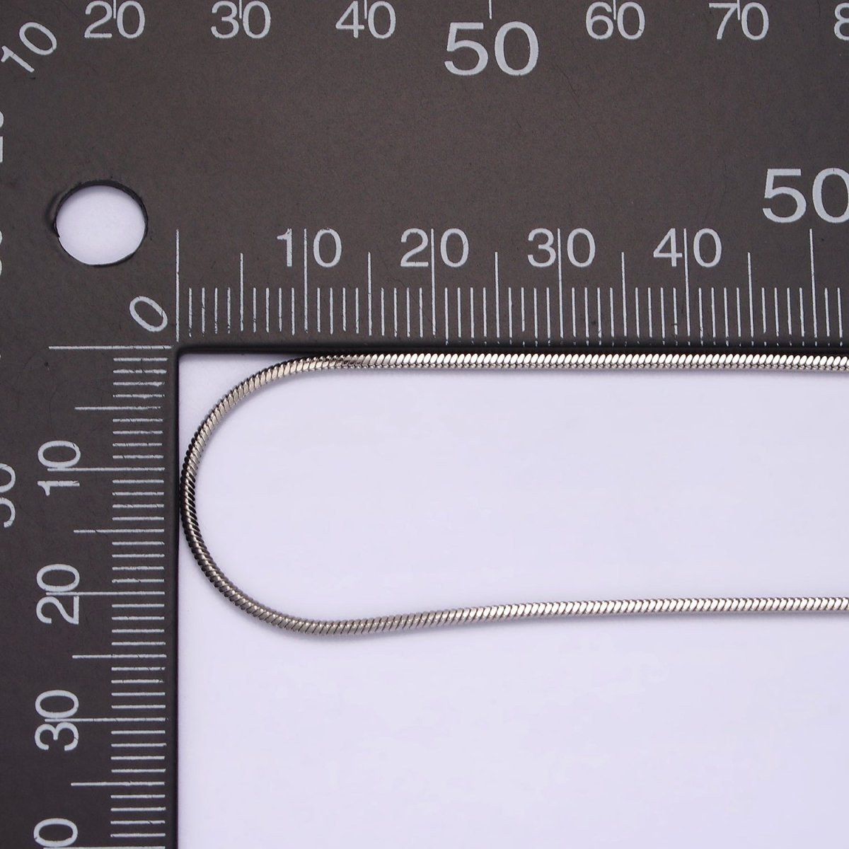 Stainless Steel 1.2mm Dainty Cocoon Omega 20 Inch Layering Chain Necklace | WA-2268 Clearance Pricing - DLUXCA