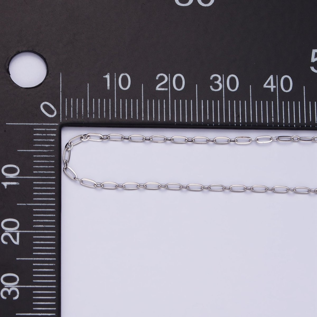 Stainless Steel 1.5mm Cable Oval Round Unfinished Chain by Yard | ROLL-1506 - DLUXCA