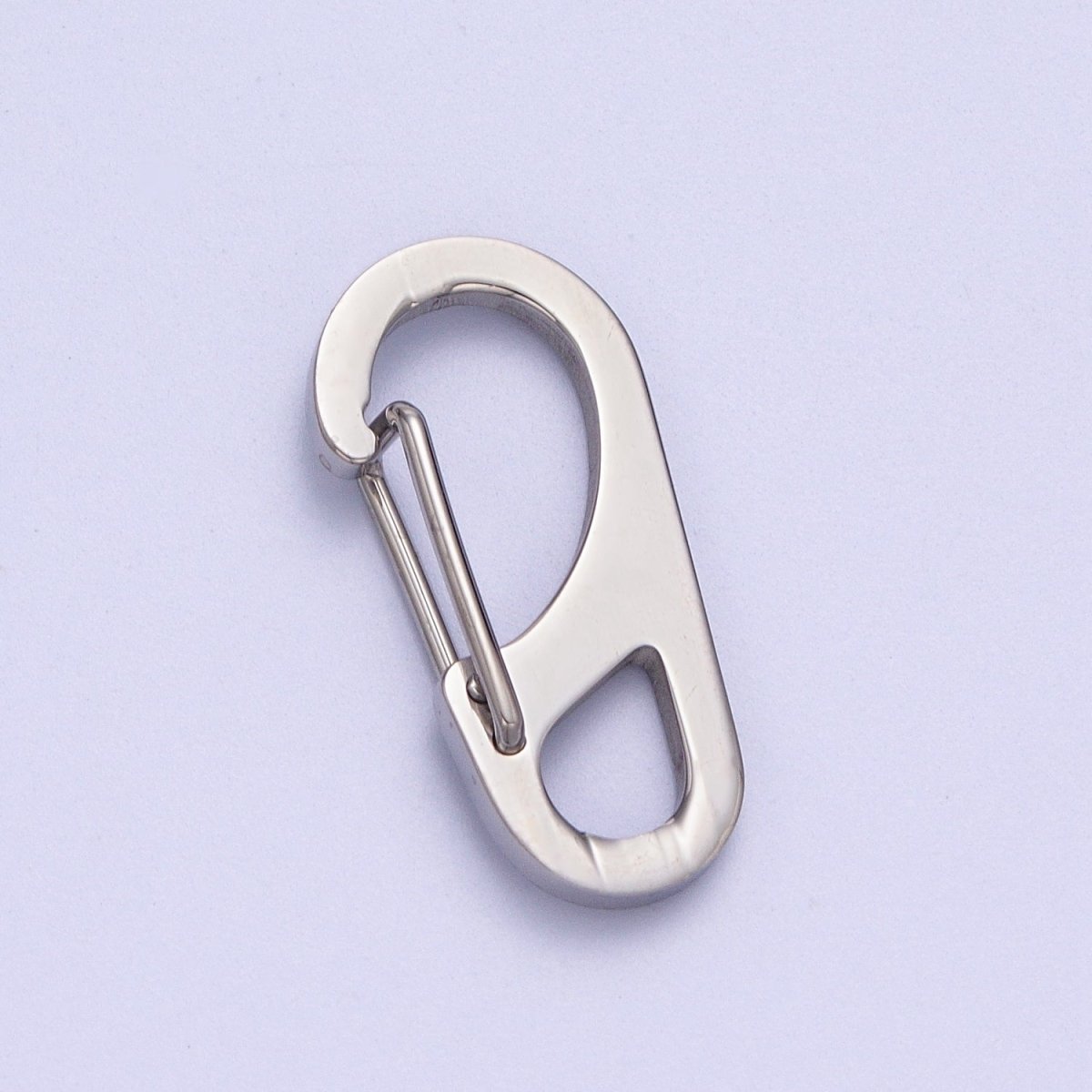 Stainless Steel 16mm, 22mm, 26mm, 30mm Snap Hook Carabiner Clip Jewelry Supply for wrap cord bracelet in Gold & Silver | Z-013 - Z-020 - DLUXCA