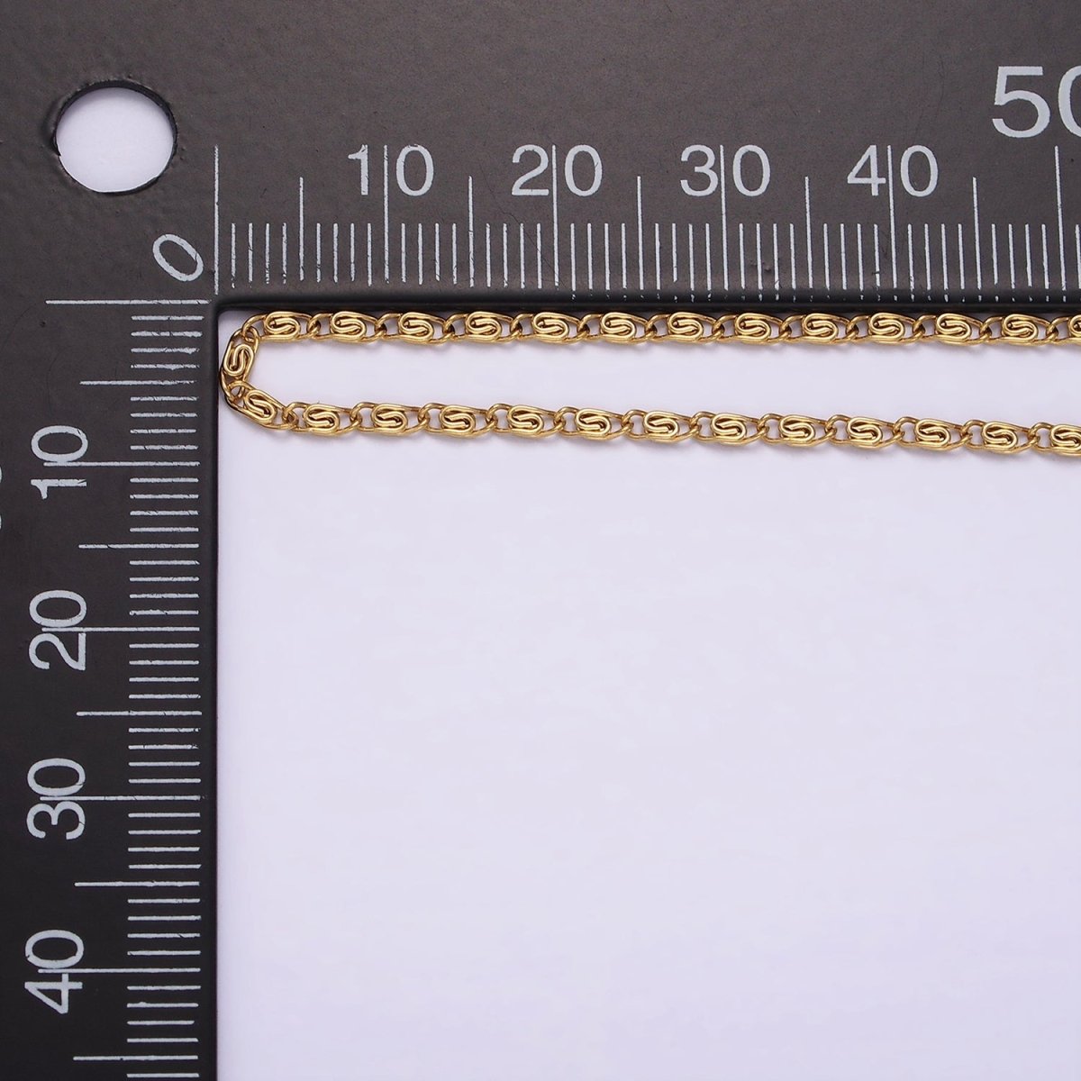 Stainless Steel 1.7mm Snail Scroll Chain 18 Inch Necklace | WA-2351 - DLUXCA