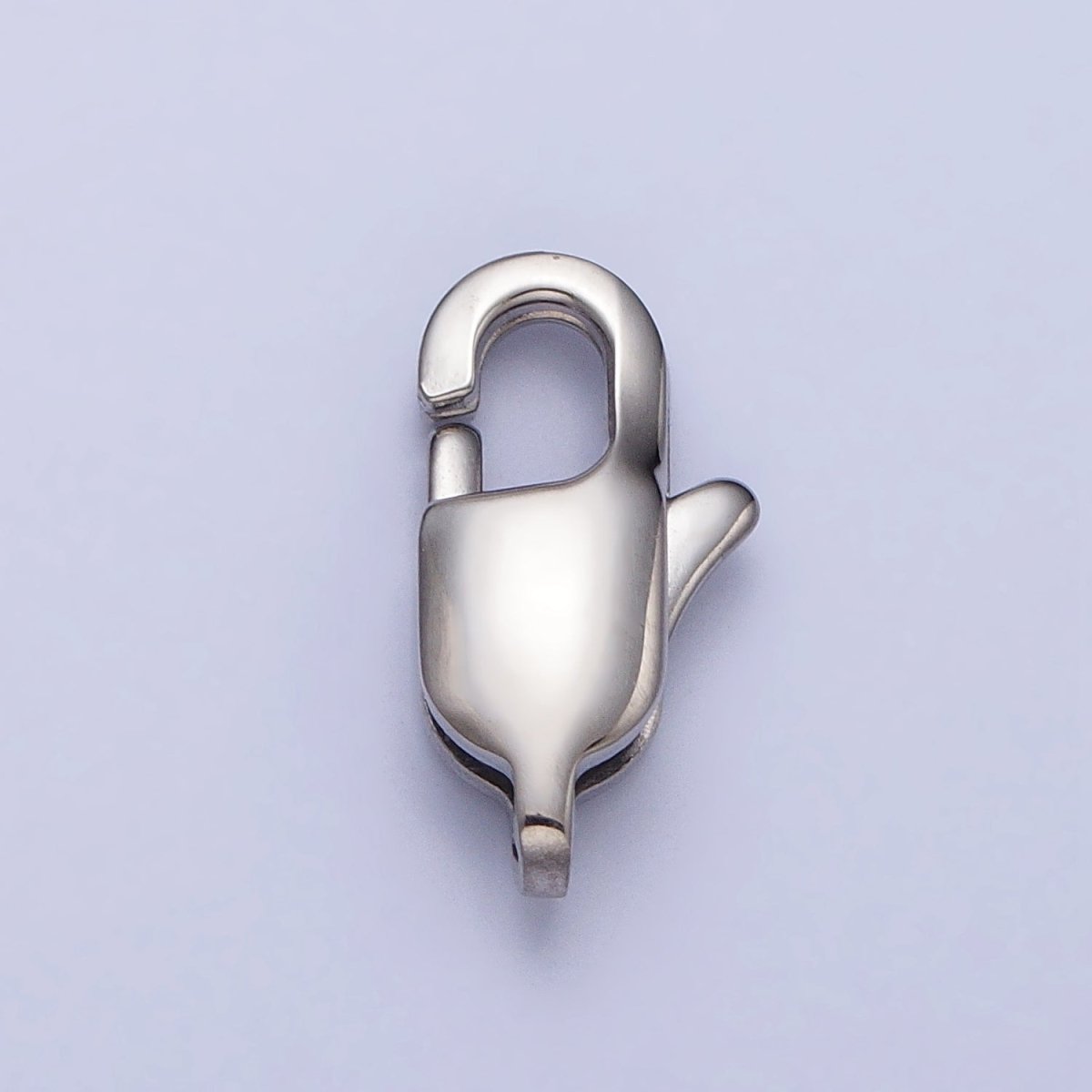 Stainless Steel 18mm, 15mm, 13mm, 11mm Lobster Clasps Silver Jewelry-Making Closure Supply | Z314 - Z317 - DLUXCA