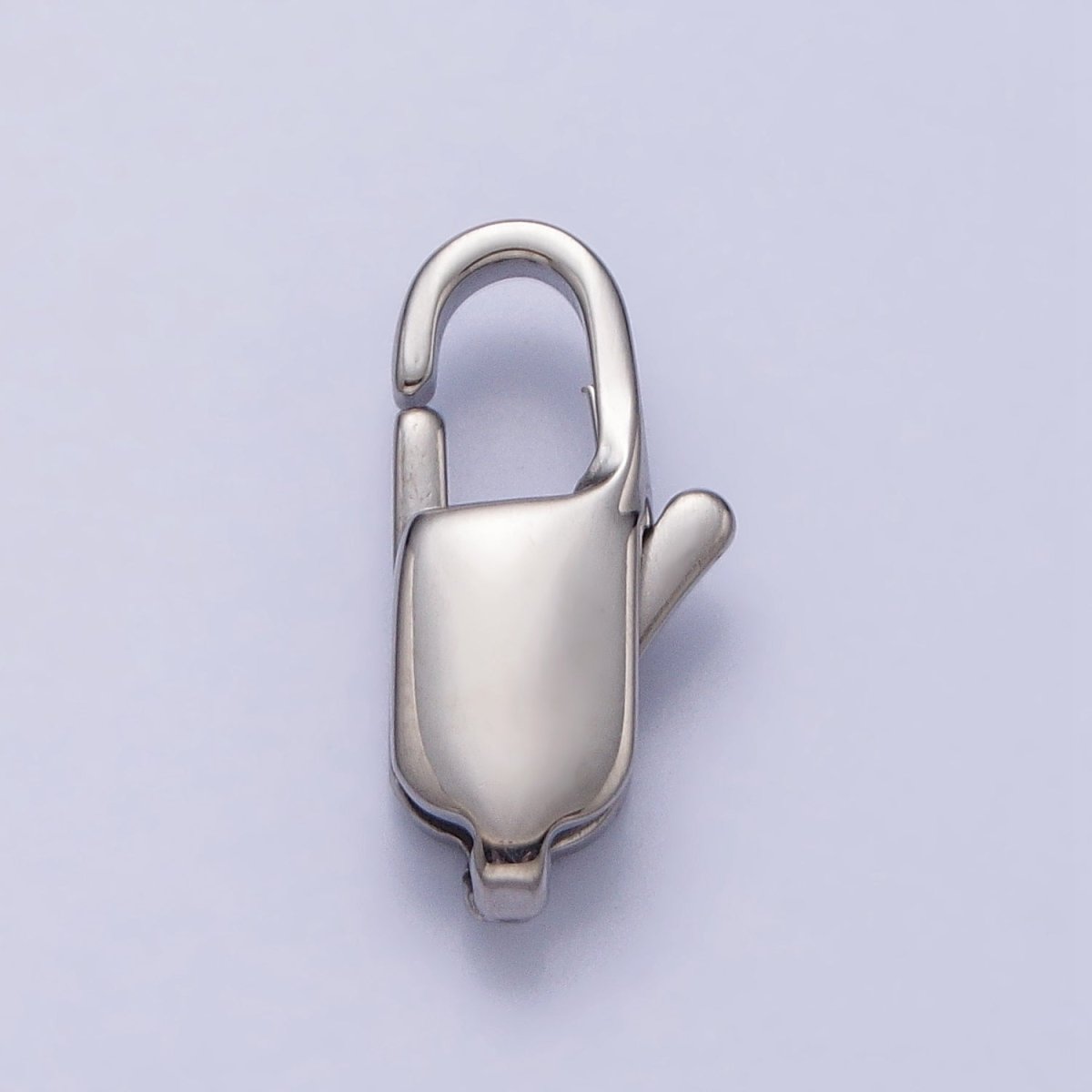 Stainless Steel 18mm, 15mm, 13mm, 11mm Lobster Clasps Silver Jewelry-Making Closure Supply | Z314 - Z317 - DLUXCA