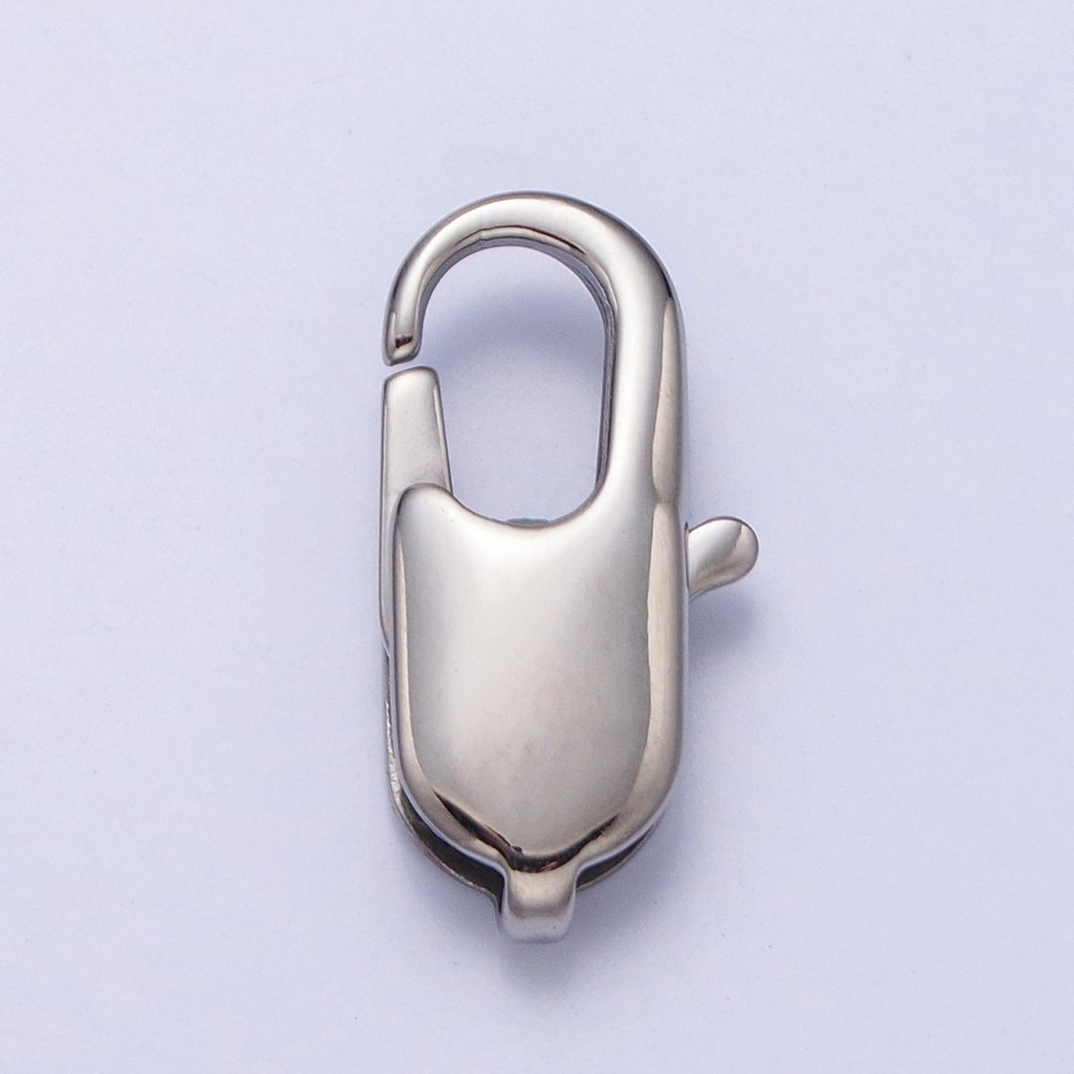 Stainless Steel 18mm, 15mm, 13mm, 11mm Lobster Clasps Silver Jewelry-Making Closure Supply | Z314 - Z317 - DLUXCA